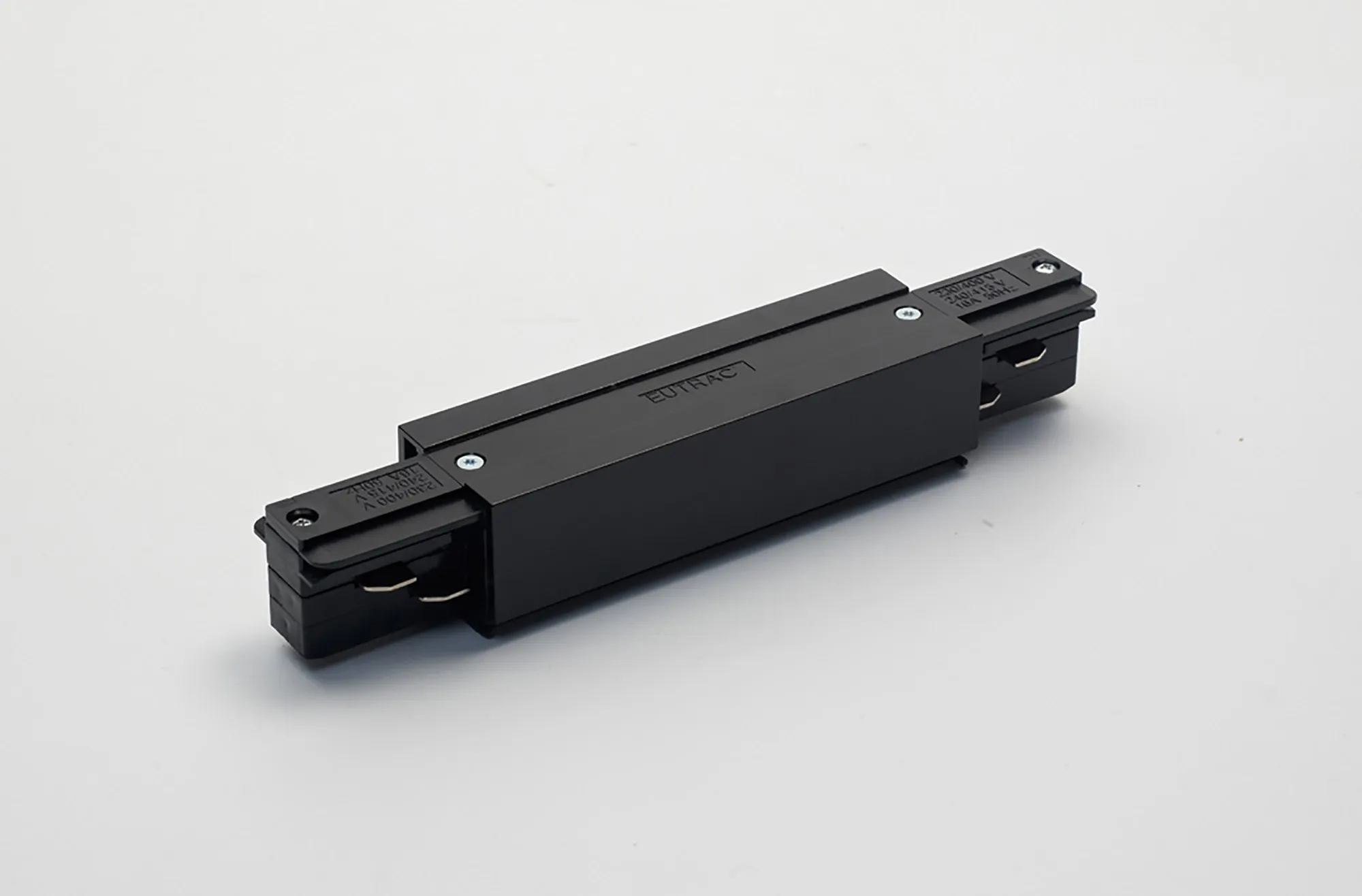 Straight Coupler With Feeding Option 3 Circuit Surface Mounted Track 555 1 1208 2  Eutrac 3 Circuit Surface-Black